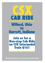 CSX Cab Ride Willard OH to Garrett IN DVD