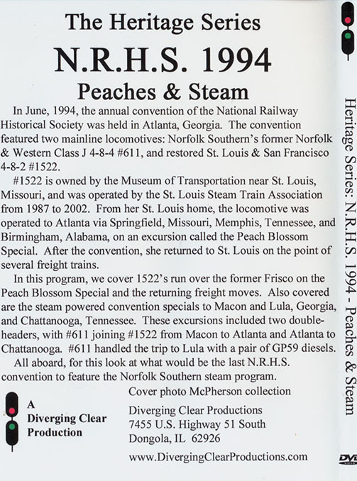 NRHS 1994 Peaches & Steam DVD