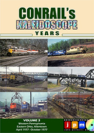 Conrails Kaleidoscope Years Vol 3 DVD Western Pennsylvania Eastern Ohio 1977 DVD.