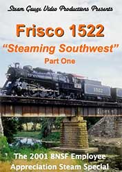 Frisco 1522 Steaming Southwest Part One DVD