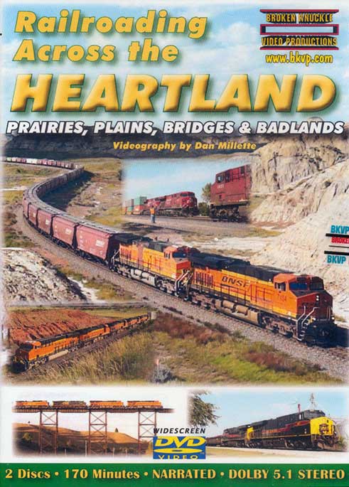 Railroading Across the Heartland 2 Disc DVD Broken Knuckle Video Productions BKHEART-DVD