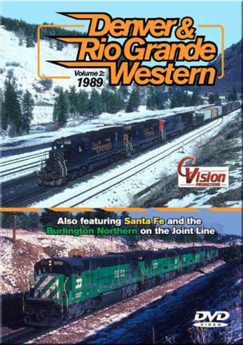 Denver & Rio Grande Western Volume 2 1989 DVD C Vision Productions DRGW2