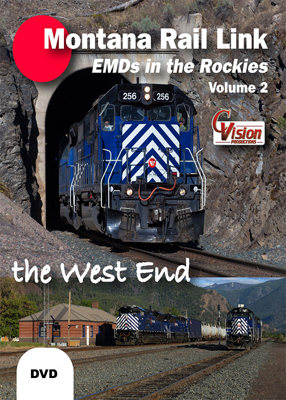 Montana Rail Link EMDs in the Rockies Volume 2 The West End DVD C Vision Productions MRL2DVD