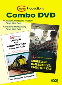 C&NW From the Cab and Shortline From the Cab - Combo DVD C Vision Productions CABDVD