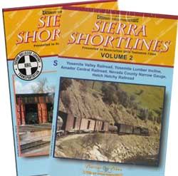 Sierra Shortlines Vols 1 and 2 2-DVD Set Catenary Video Productions 16-SS