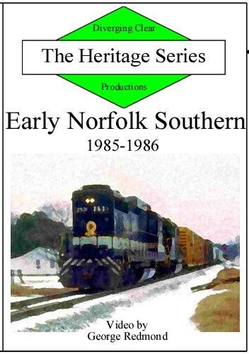 Early Norfolk Southern 1985-1986 Heritage Series Diverging Clear Productions DC-ENS