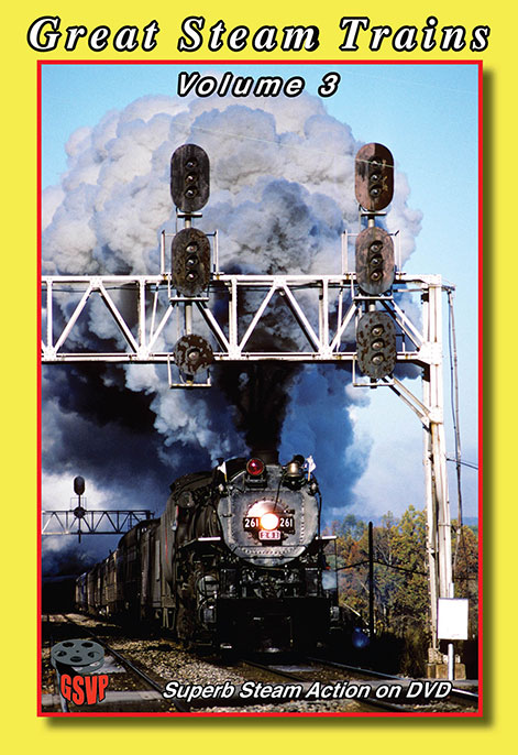 Great Steam Trains Vol 3 DVD Greg Scholl Video Productions GSVP-109 604435000996