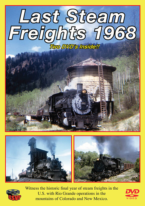 Last Steam Freights 1968 2-DVD Set Greg Scholl Video Productions GSVP-112 604435001290