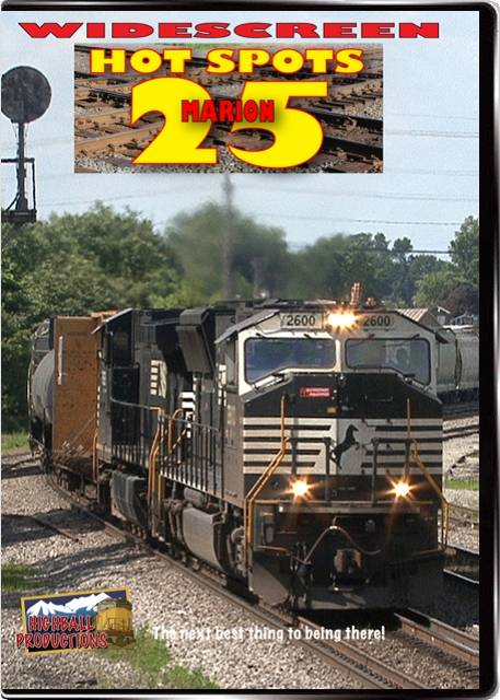 Hot Spots 25 Marion Ohio - CSX and Norfolk Southern across eight diamonds DVD Highball Productions HOT25W