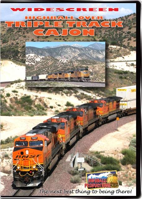 Highball Over Triple Track Cajon - BNSF and Union Pacific in Southern California DVD Highball Productions HTCW