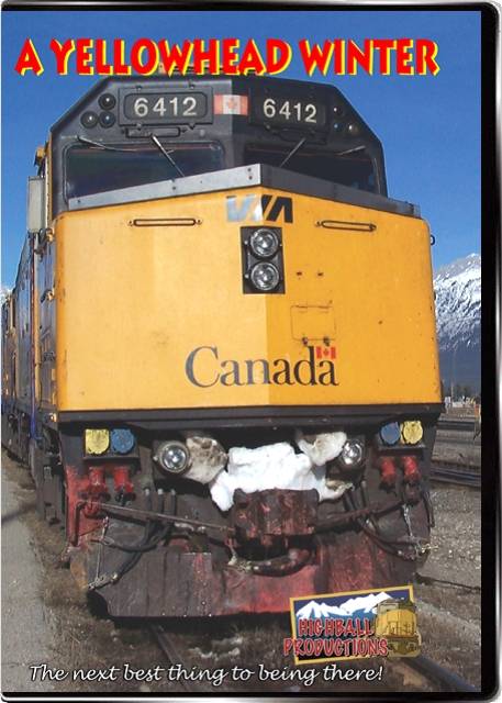 A Yellowhead Winter - Via Rail The Canadian and Yellowhead Pass DVD Highball Productions RA04-DVD 181729000103
