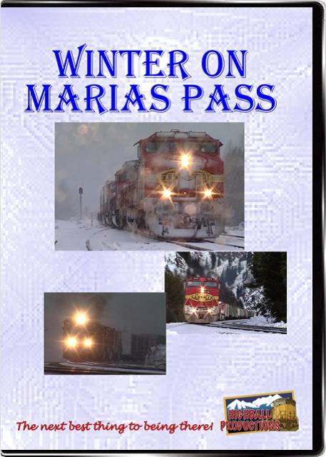Winter on Marias Pass - BNSF on former Great Northern rails DVD Highball Productions WOMP-DVD