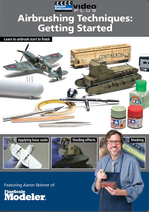Airbrushing Techniques - Getting Started DVD Kalmbach Publishing 15347 644651600341