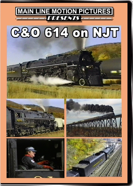 C&O 614 on NJT Main Line Motion Pictures ML614