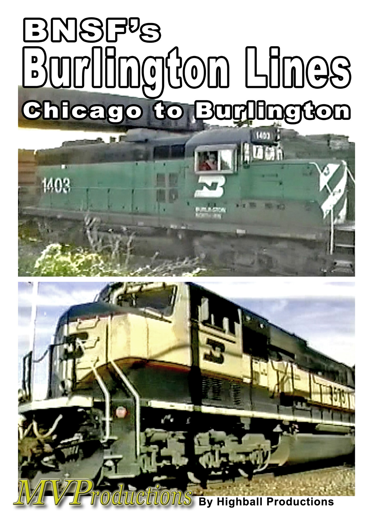 BNSF Burlington Lines Midwest Video Productions MVBBL 601577880097