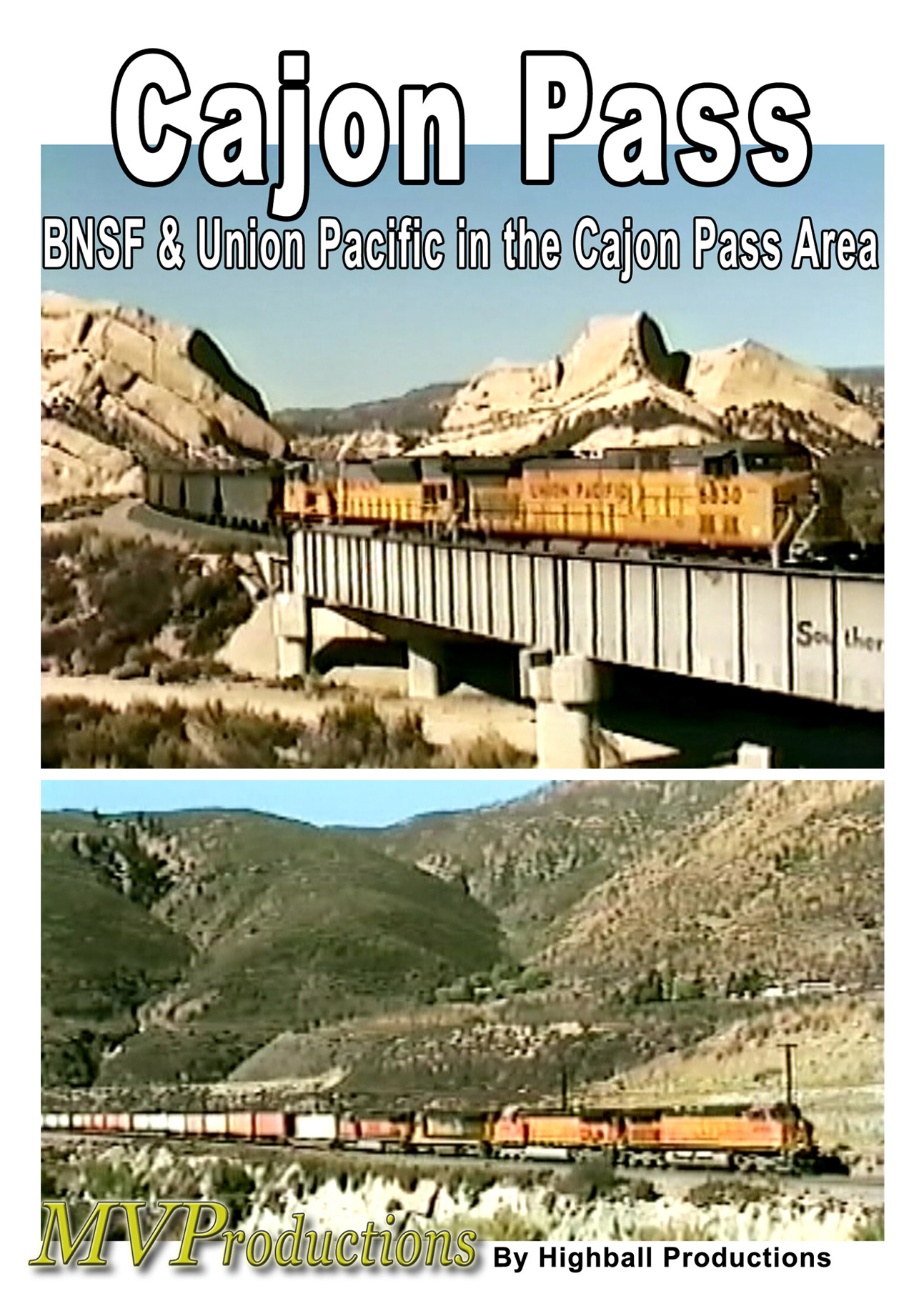 BNSF and Union Pacific at Cajon Pass Midwest Video Productions MVCAJ 601577880189