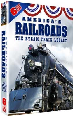 Americas Railroads The Steam Train Legacy 6-DVD Box Set Misc Producers 628053 011301628053
