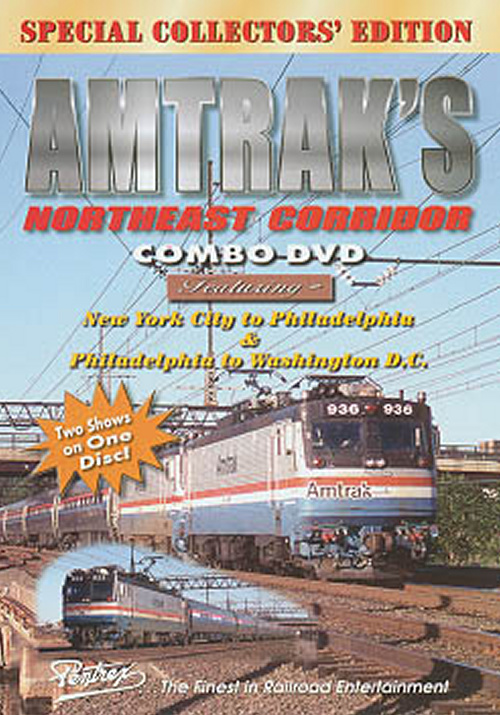 Amtraks Northeast Corridor Combo DVD Pentrex NEX12-DVD 748268004599