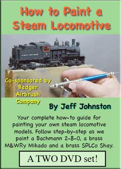 How to Paint a Steam Locomotive 2 DVD Set with Bonus 3rd DVD Pictures and Words Productions PW-PSL