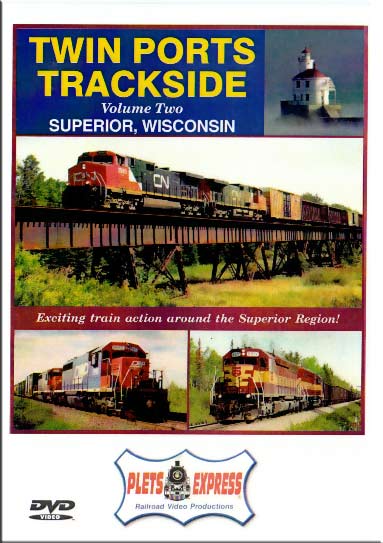Twin Ports Trackside Vol 2 Superior Wisconsin DVD Plets Express 054TPT2