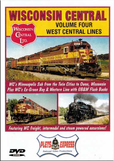 Wisconsin Central Vol 4 West Central Lines DVD Plets Express 082WC4 753182980812