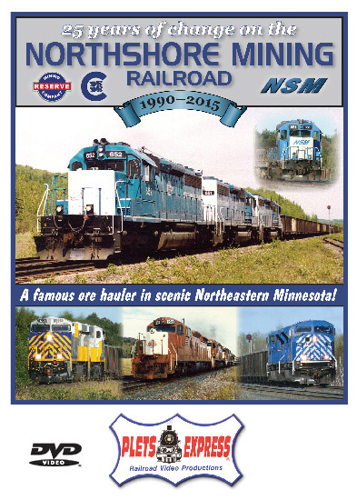 25 Years of Change on the Northshore Mining Railroad 1990-2015 DVD Plets Express 107NSMR 753182981079