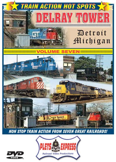 Train Action Hot Spots Vol. 7 Delray Tower Detroit Michigan DVD Plets Express 123TAHS7 753182981239