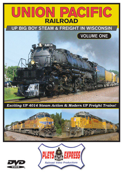 Union Pacific Vol 1 Big Boy and Freights in Wisconsin DVD Plets Express 120UP1D