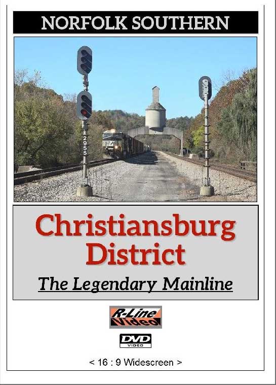 Norfolk Southern Christiansburg District Legendary Mainline DVD R-Line Video RL-NSCDDVD