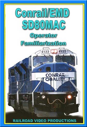 Conrail EMD SD80MAC Operator Familiarization DVD Railroad Video Productions RVP199D