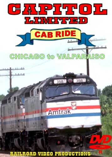Amtrak Capitol Limited Cab Ride DVD Part 1 Chicago to Valparaiso Railroad Video Productions RVP20AD