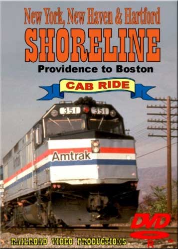 Amtrak Shoreline Cab Ride DVD Providence to Boston Railroad Video Productions RVP9-2D