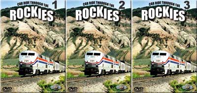 Cab Ride Through the Rockies Set 3 Discs Part 1-3 Railway Productions CABRKSET