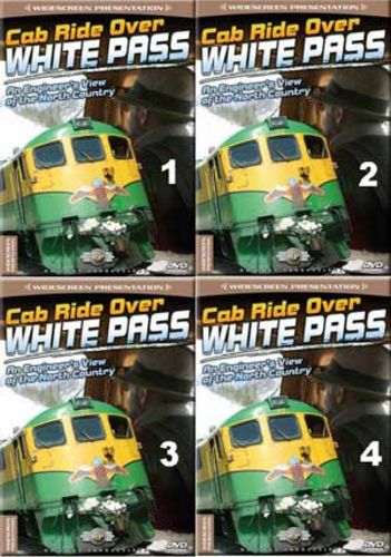 Cab Ride Over White Pass Set 4 Discs Part 1-4 DVD Railway Productions CRWHTPSSSET