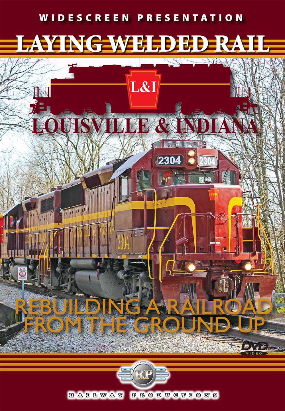 Laying Welded Rail Louisville & Indiana DVD Railway Productions LWRDVD