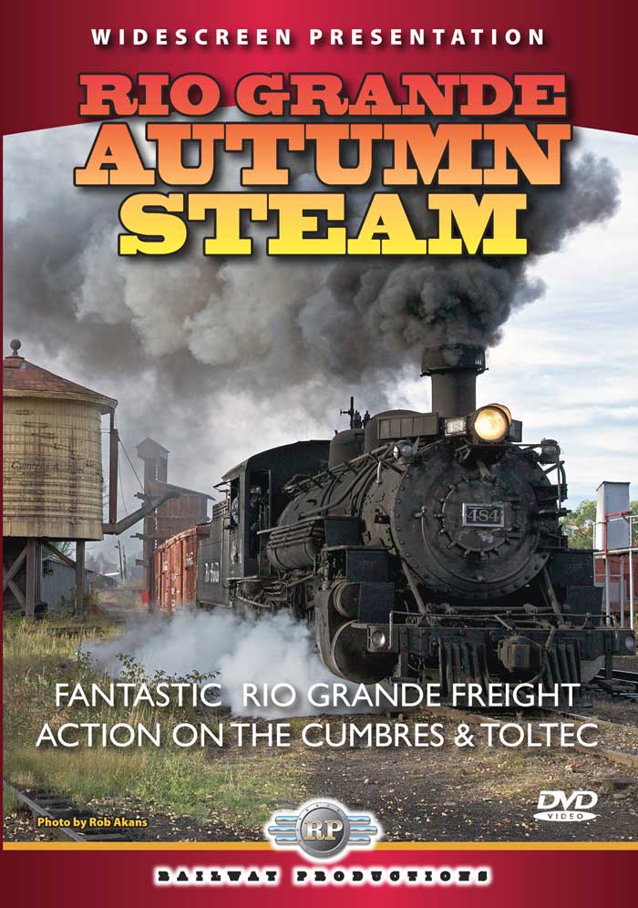 Rio Grande Autumn Steam DVD Railway Productions RGASDVD 616964004840