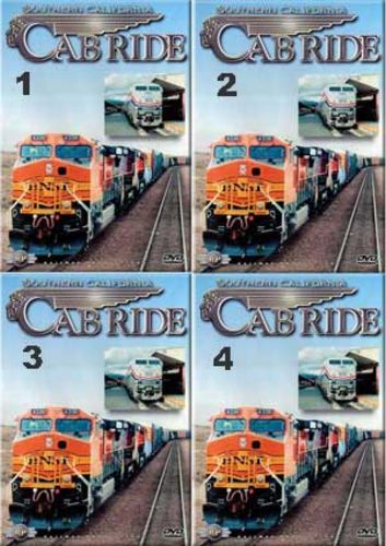 Southern California Cab Ride Set 4 Discs Parts 1-4 Railway Productions SCALCABSET