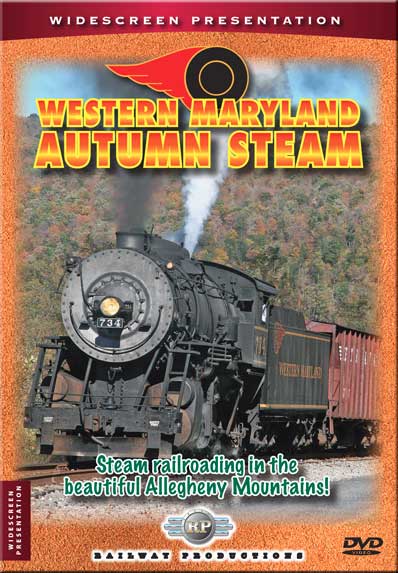 Western Maryland Autumn Steam DVD Railway Productions WMASDVD 616964007346