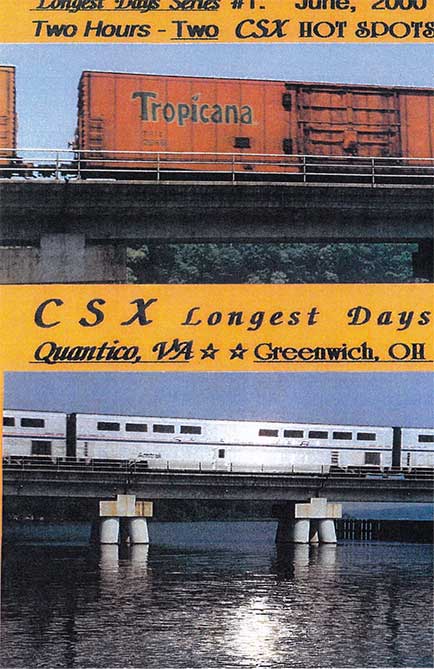 Longest Days CSX Quantico VA Greenwich OH DVD Revelation Video RVQ-LDQG