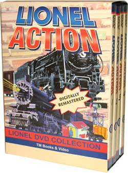 Lionel Action 4-DVD Box Set TM Books and Video LABOX 780484535716