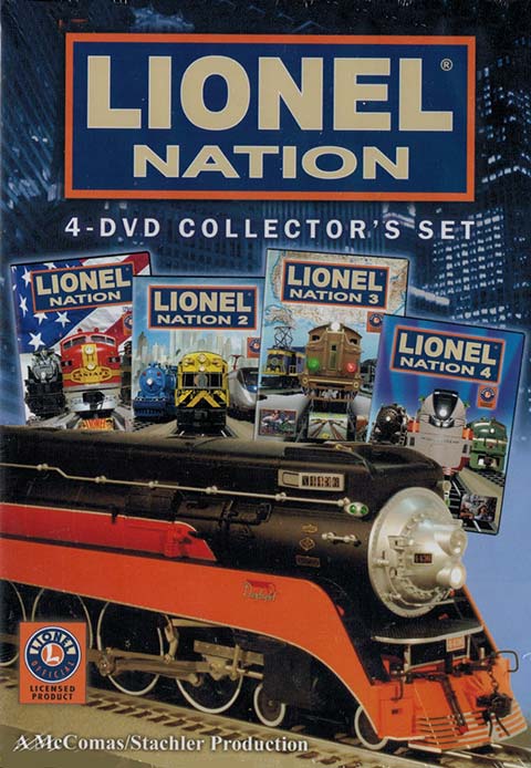 Lionel Nation 4-DVD Collectors Set TM Books and Video NATIONBOX 780484635799
