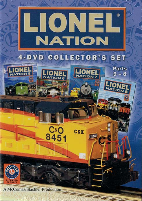 Lionel Nation 4-DVD Collectors Set Parts 5-8 TM Books and Video NATIONBOX2 780484961577